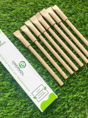 Brown Kraft Pen – Eco-Friendly Recycled Paper Ballpoint Pen, Sustainable Writing Instrument for Office, Banks, School & Corporate Branding