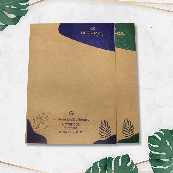 Recycled Paper Notebook – 100% Sustainable Journal for Eco-Conscious Living, School & Corporate Gifting | Custom Printing
