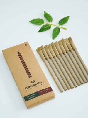 Plantable Seed Pen – Eco-Friendly Biodegradable Pen with Seeds, Sustainable Corporate Gift for Banks, Hotels & IT Companies | Custom Branding Available